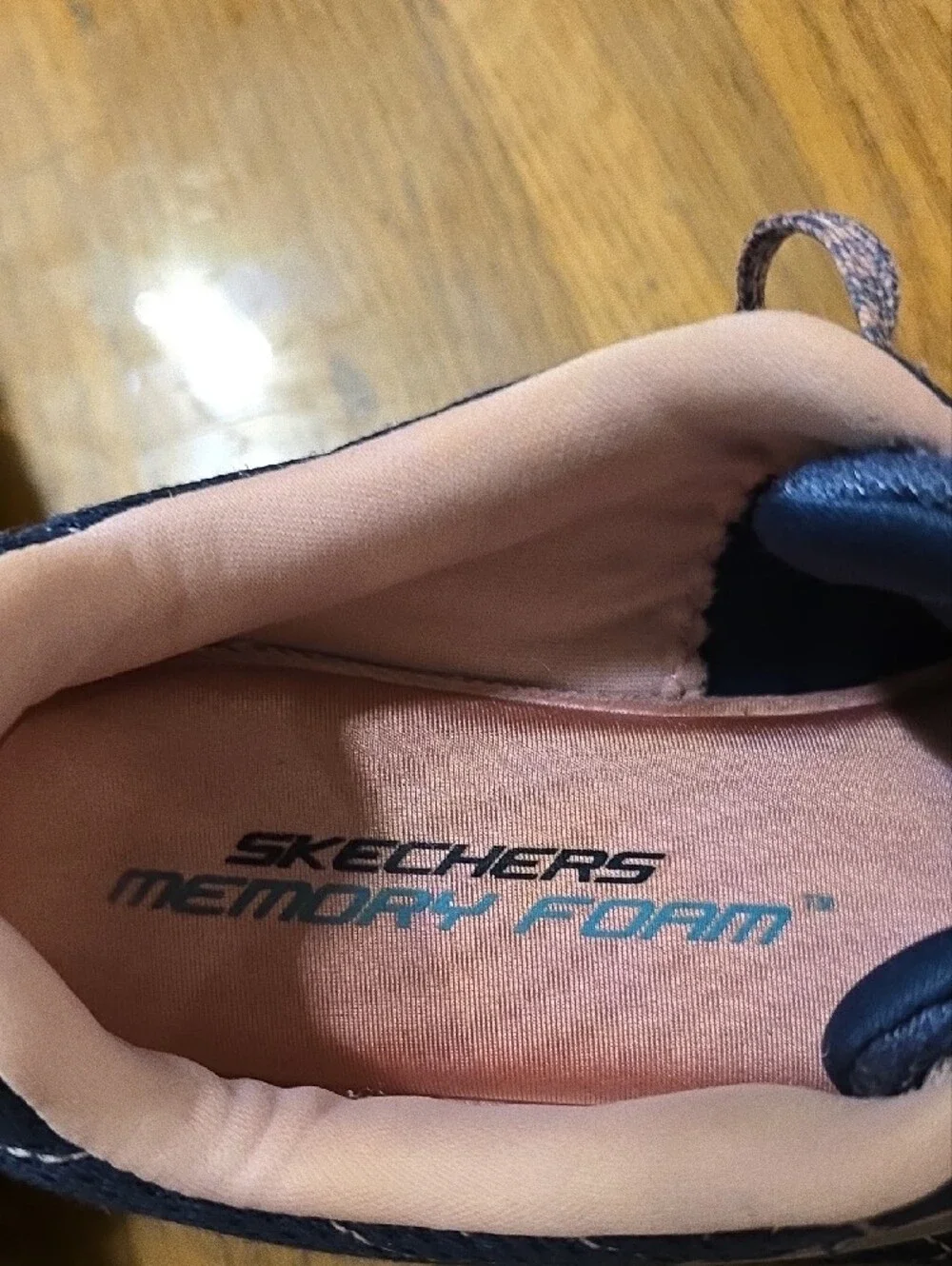 Skechers Navy and Pink Athletic Memory Foam Sneakers